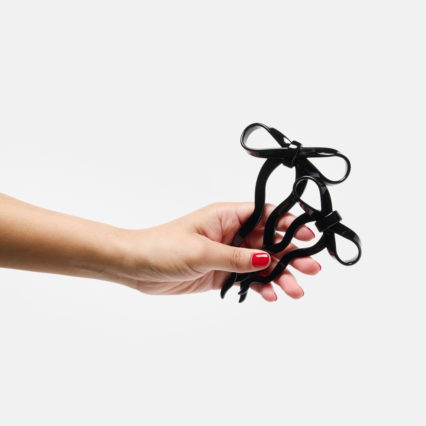 Bow Hair Pin Black