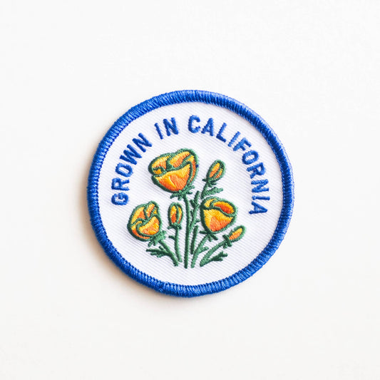 Grown In Californ Iron-On Patch
