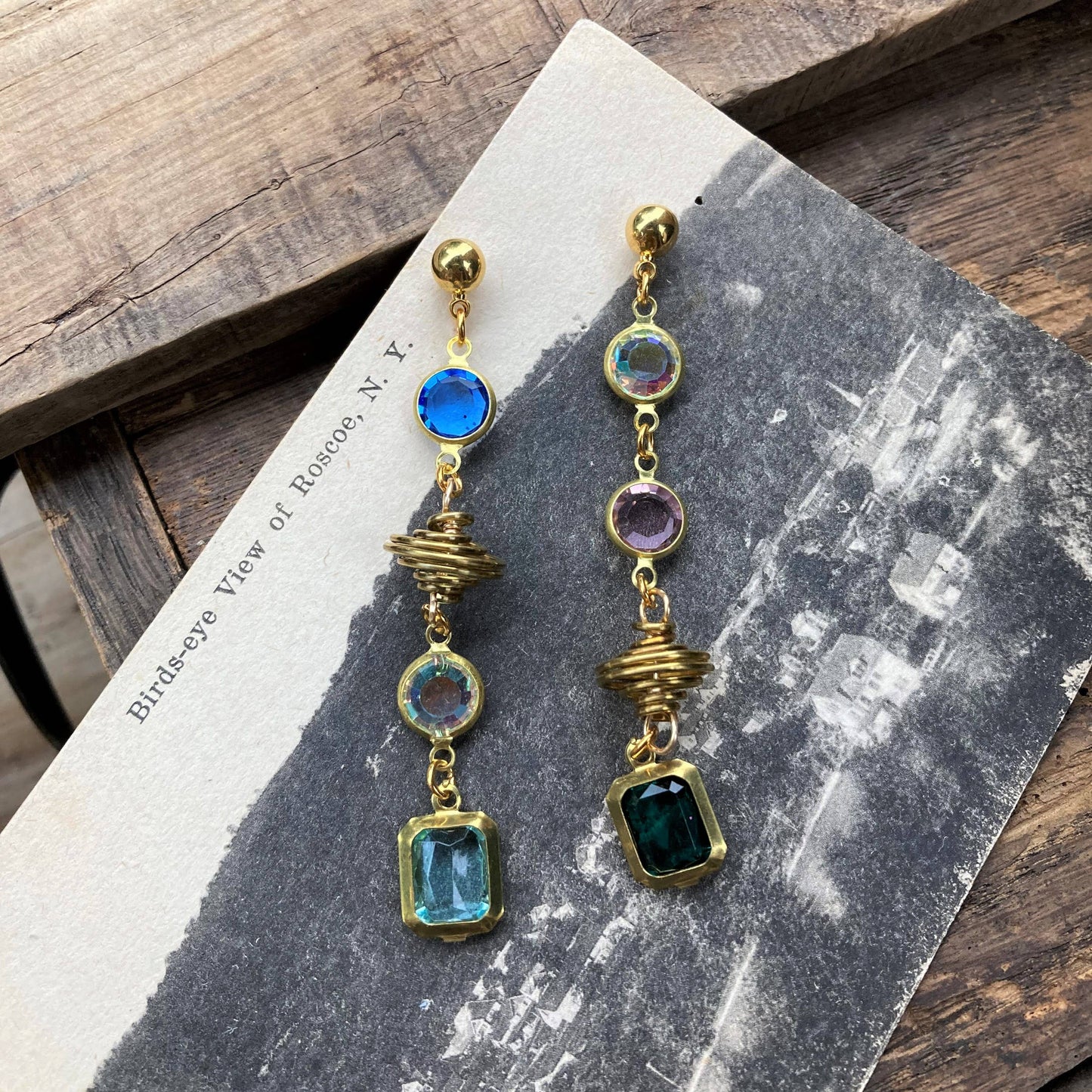 Galaxy Vintage Crystal Earrings