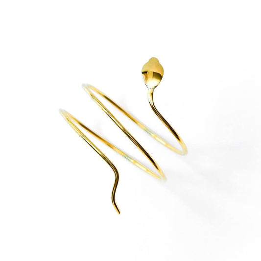 Brass Snake Arm Cuff