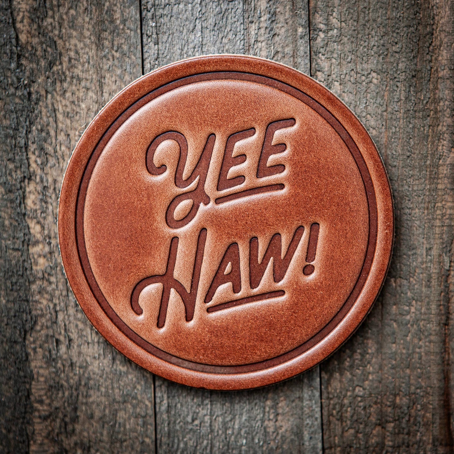 Handmade Yeehaw Coaster Set (2)