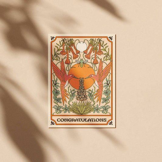 Congratulations Hummingbird Card