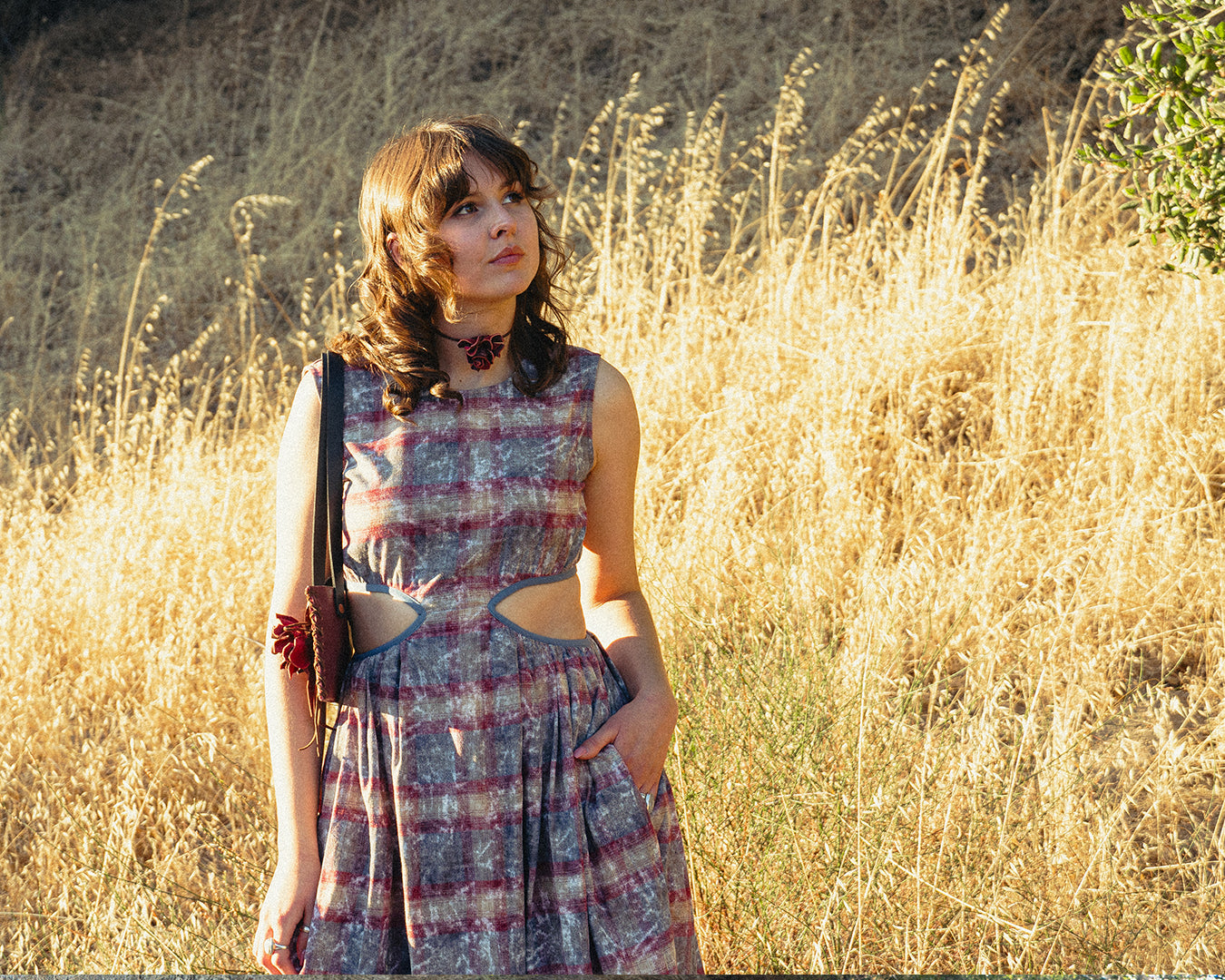 Paloma Plaid Pocket Dress