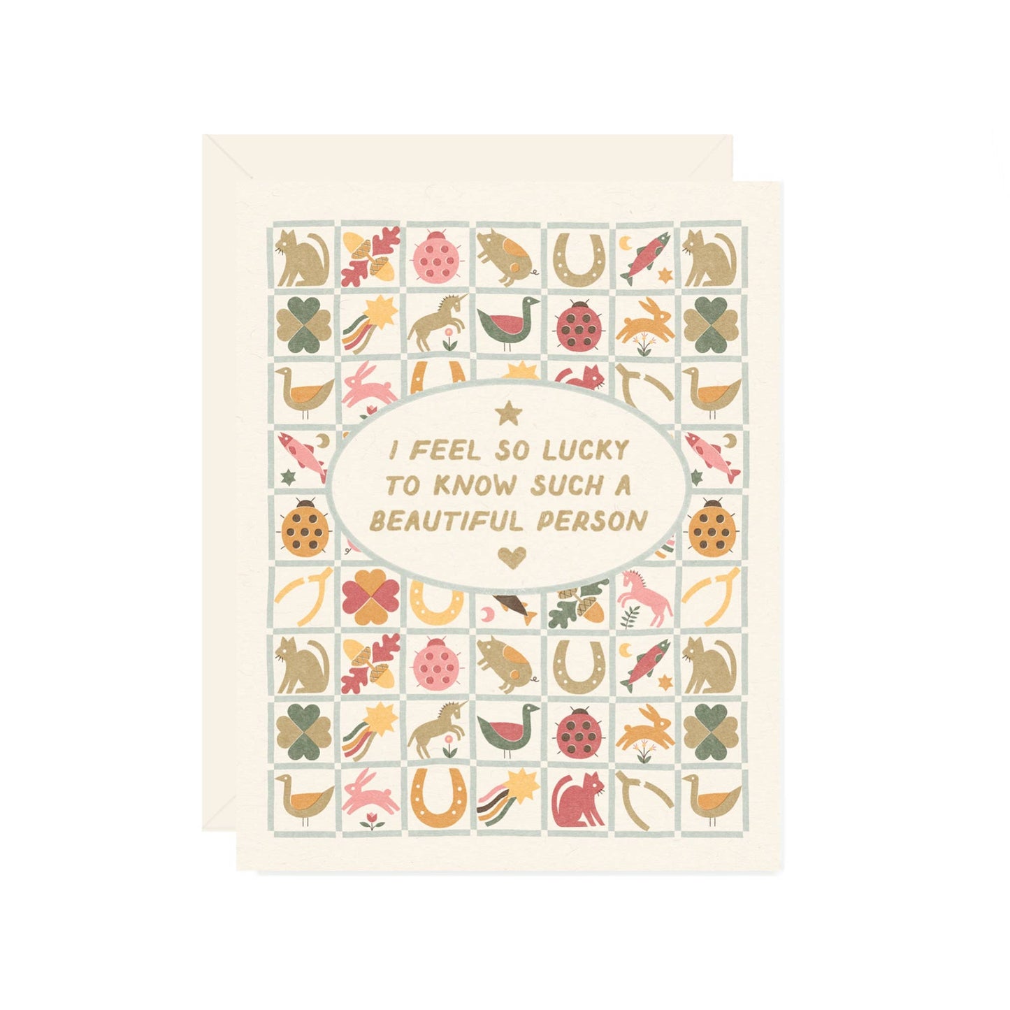 Lucky To Know You Quilt Card