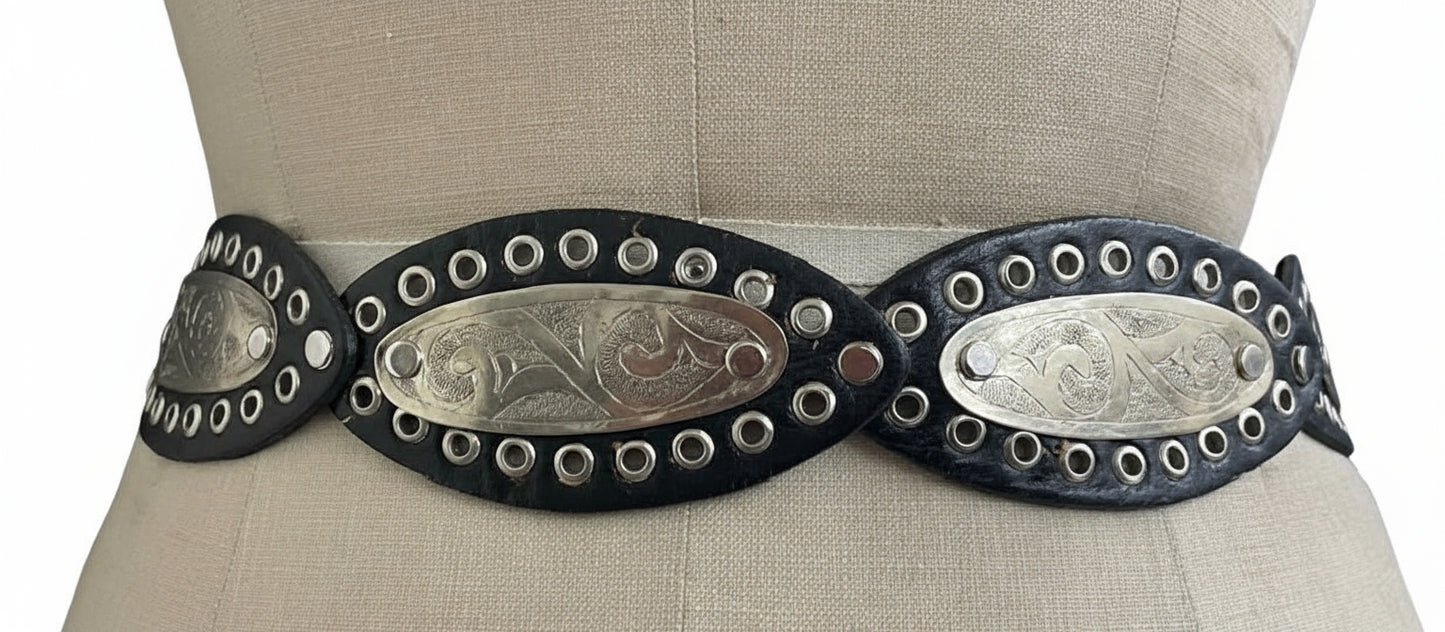 Handmade Oval Leather Belt