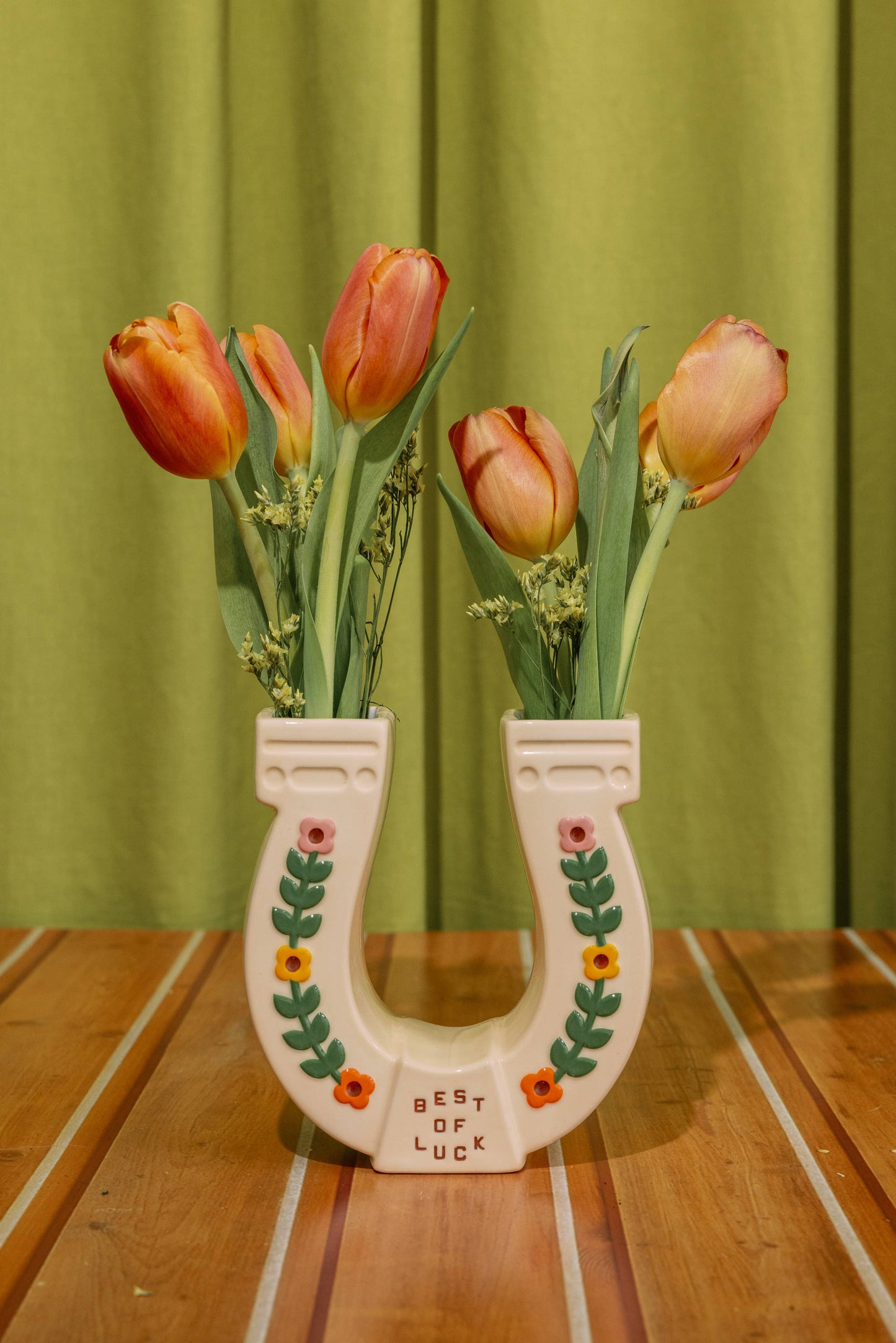 Horseshoe Ceramic Vase