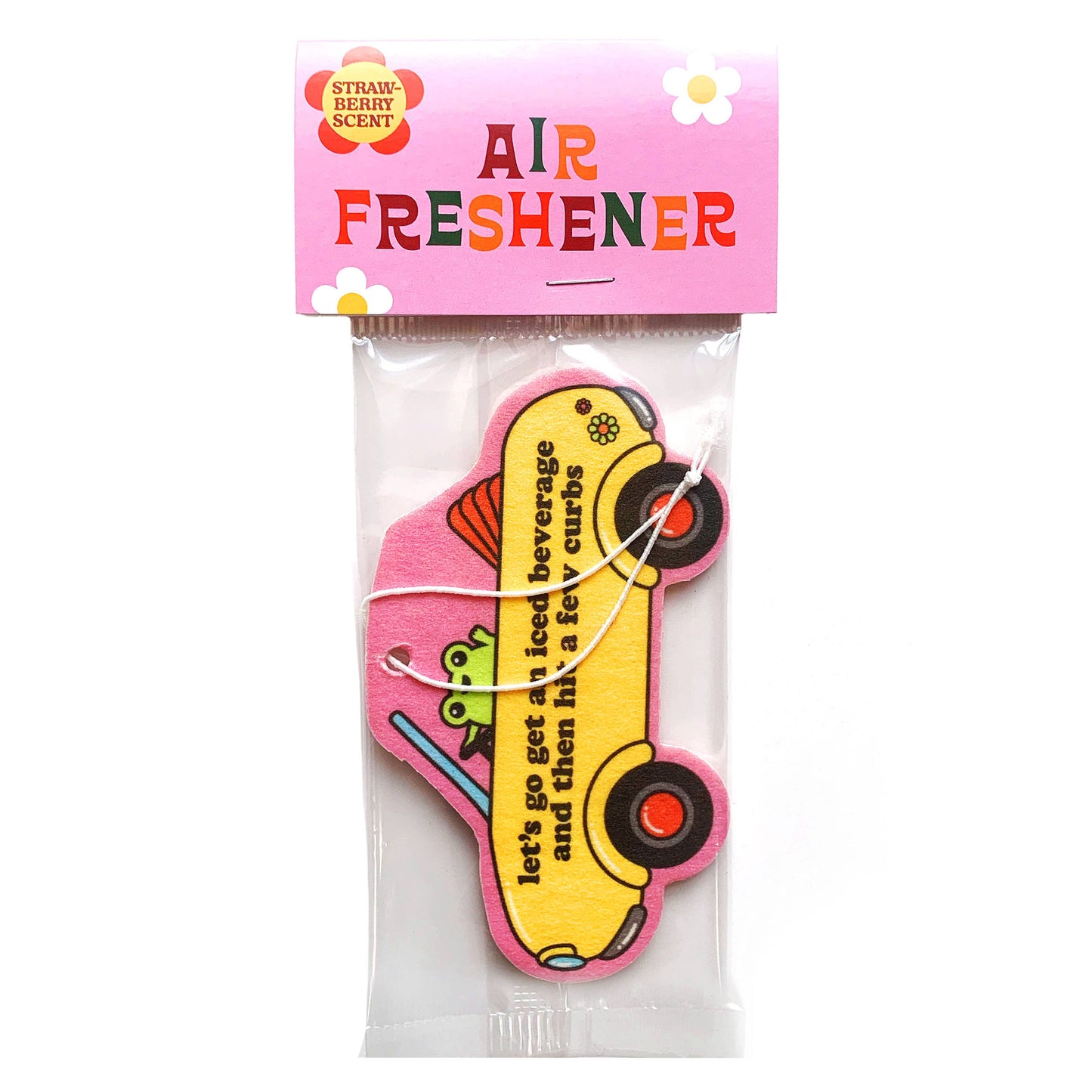 Bad Driver Frog Strawberry Scented Air Freshener