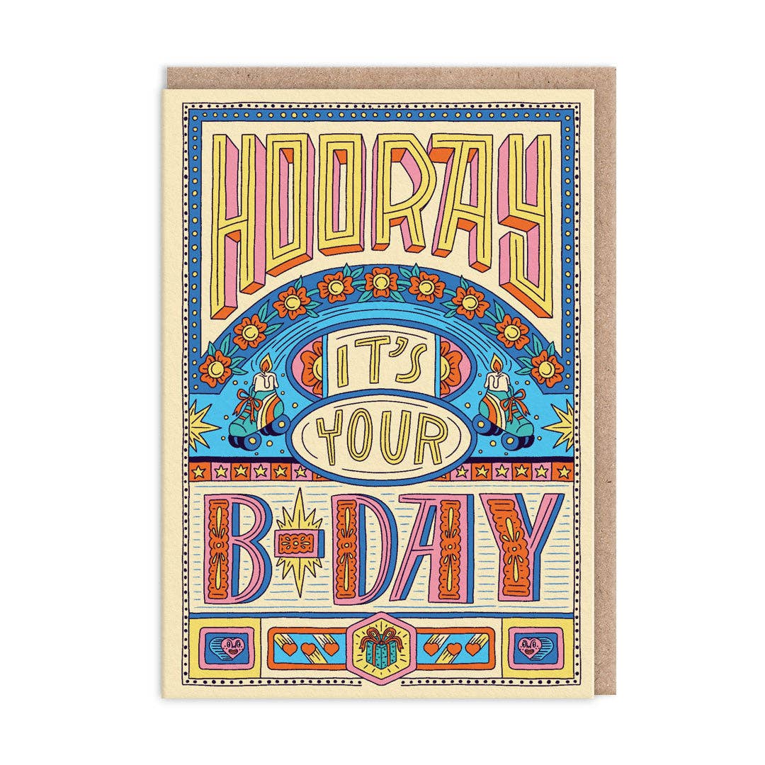 Hooray B-Day Card