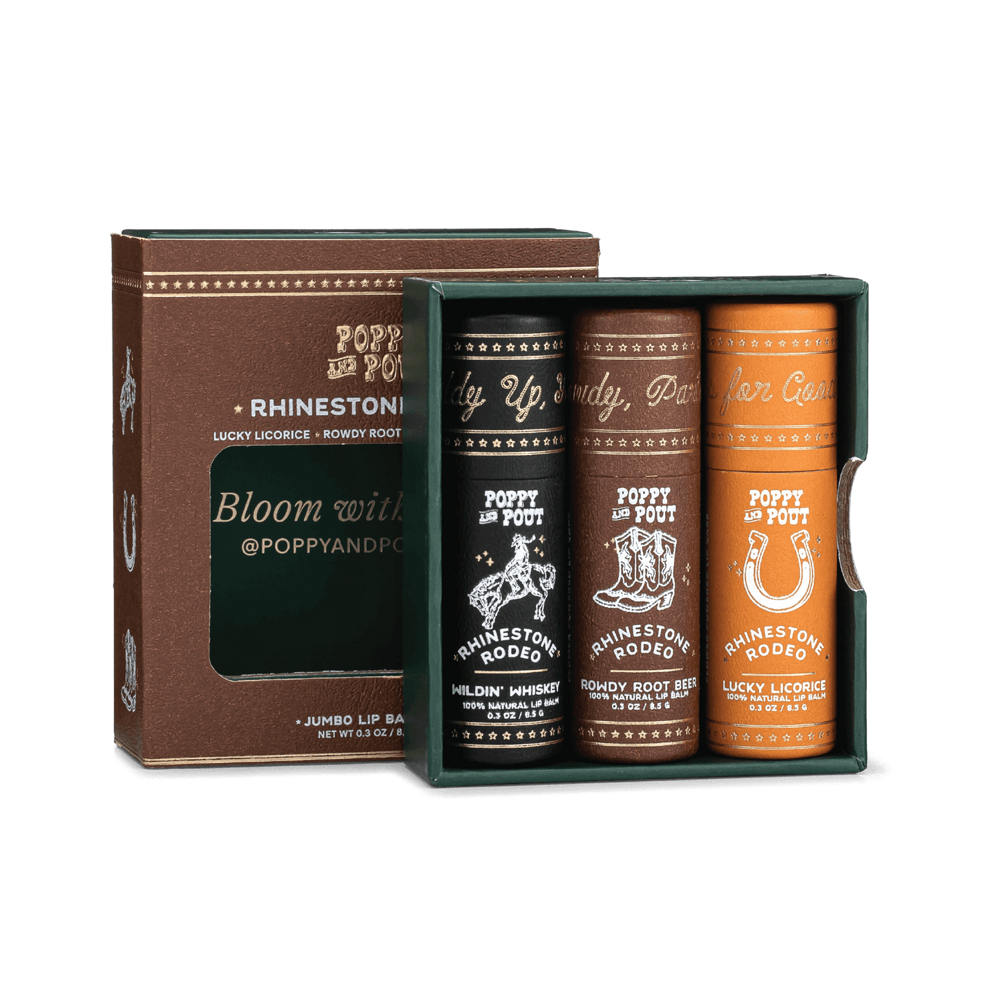 Rhinestone Rodeo Lip Balm Trio Gift Set