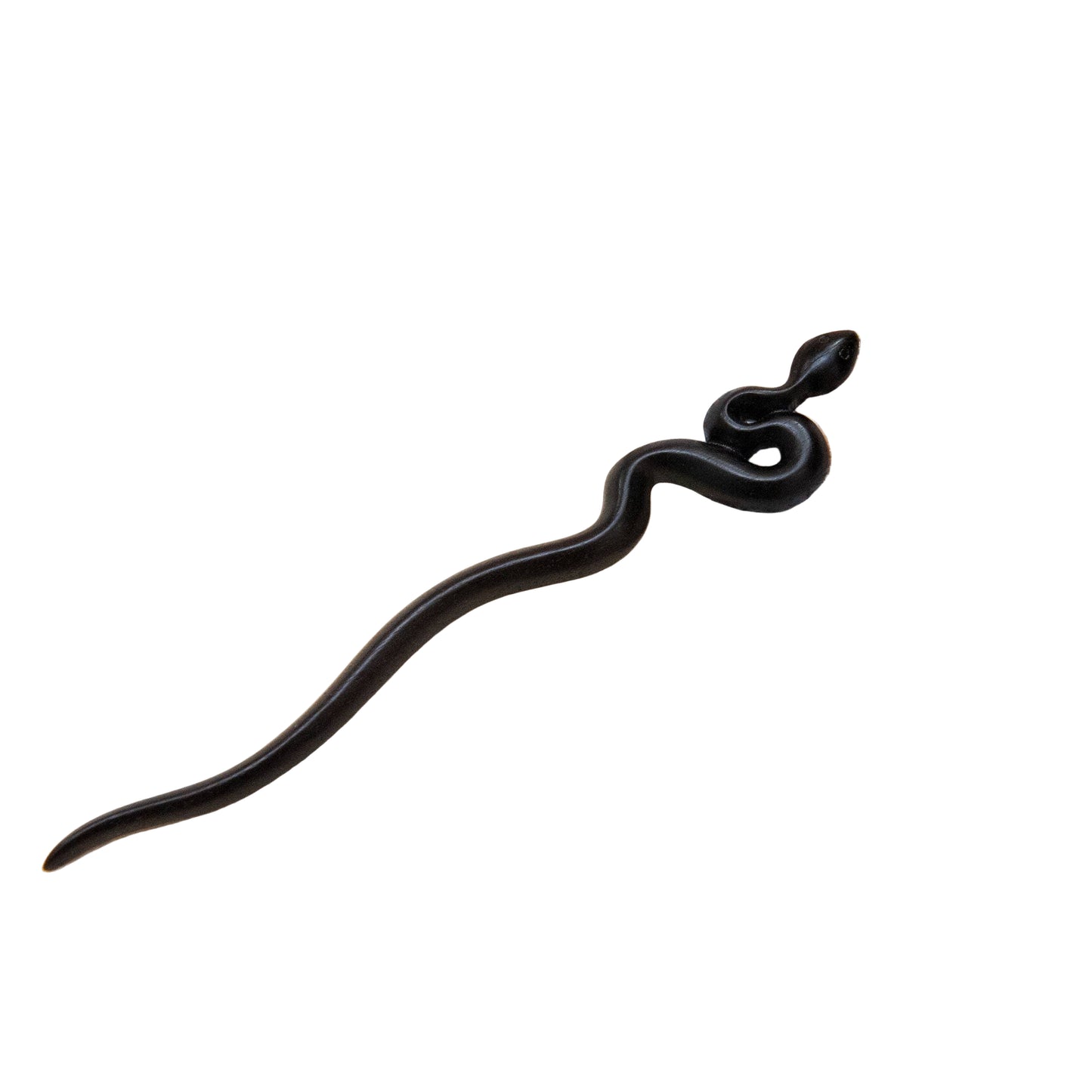 Wood Carved Snake Hair Stick