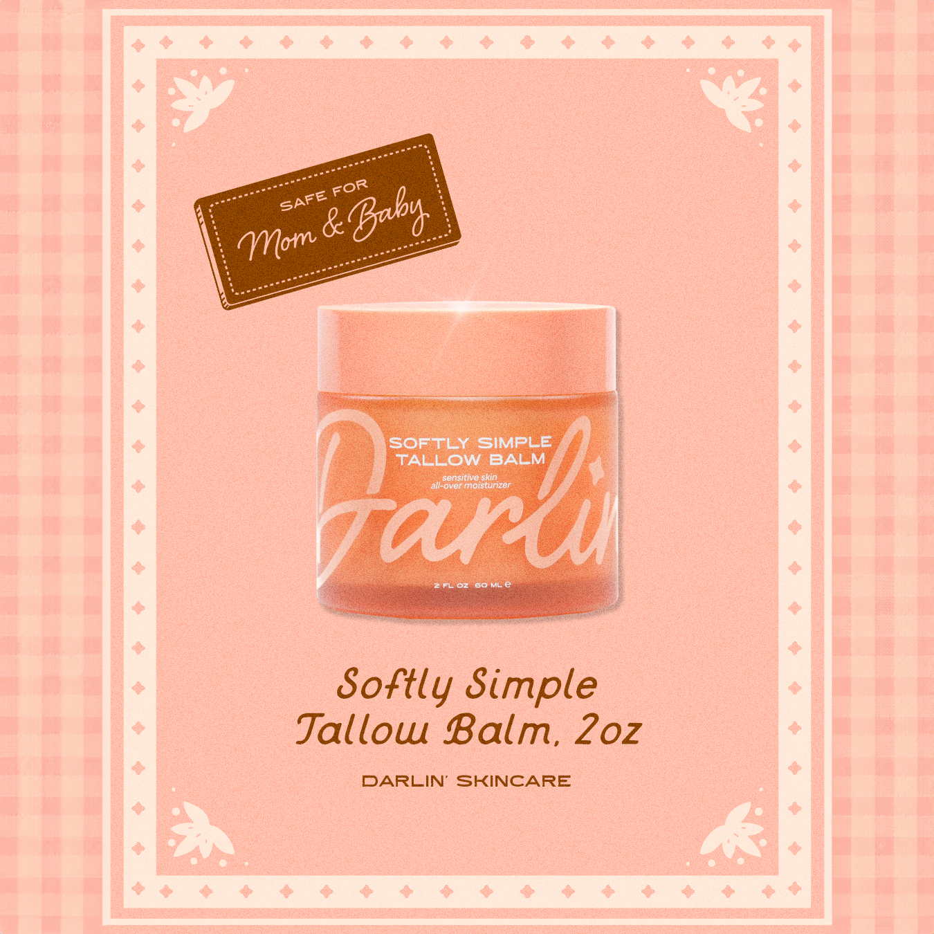 Unscented Tallow Moisturizer Sensitive & Baby Skin