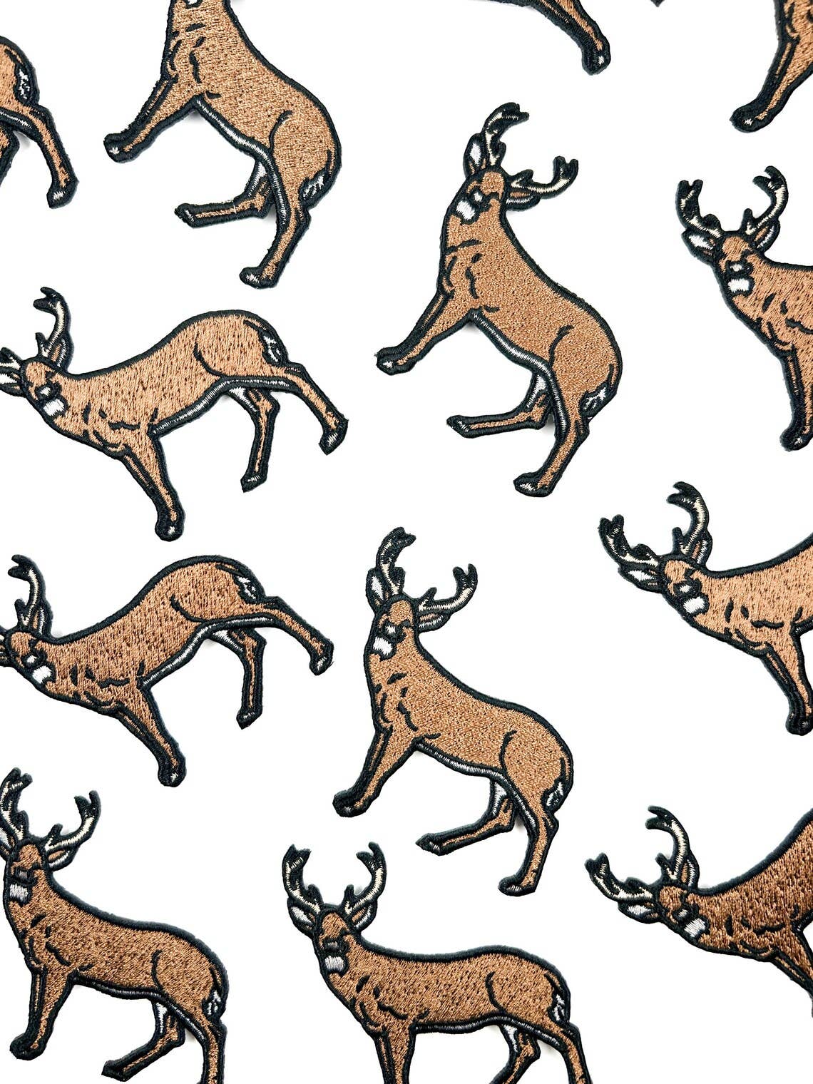 Deer Embroidered Iron On Patch