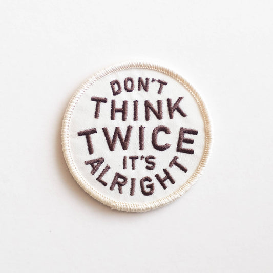 Don't Think Twice Bob Dylan Iron-On Patch