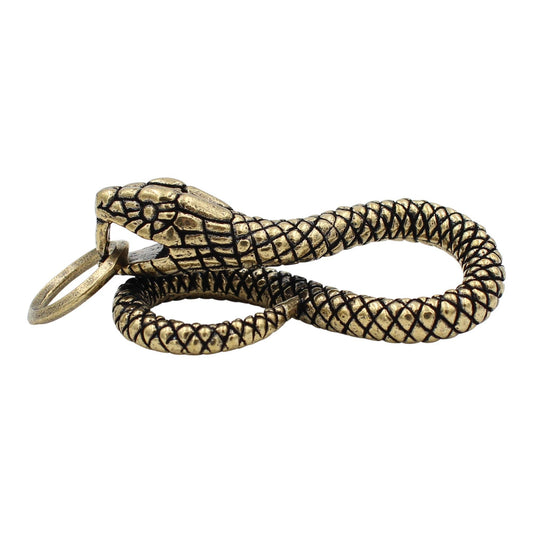 Brass Snake Keychain