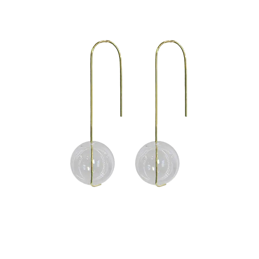 Hand-Blown Glass Bubble Earrings