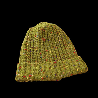 Knitted Colorful Chunky Beanie