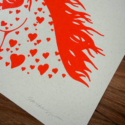 Bronco Hearts - Signed Art Print