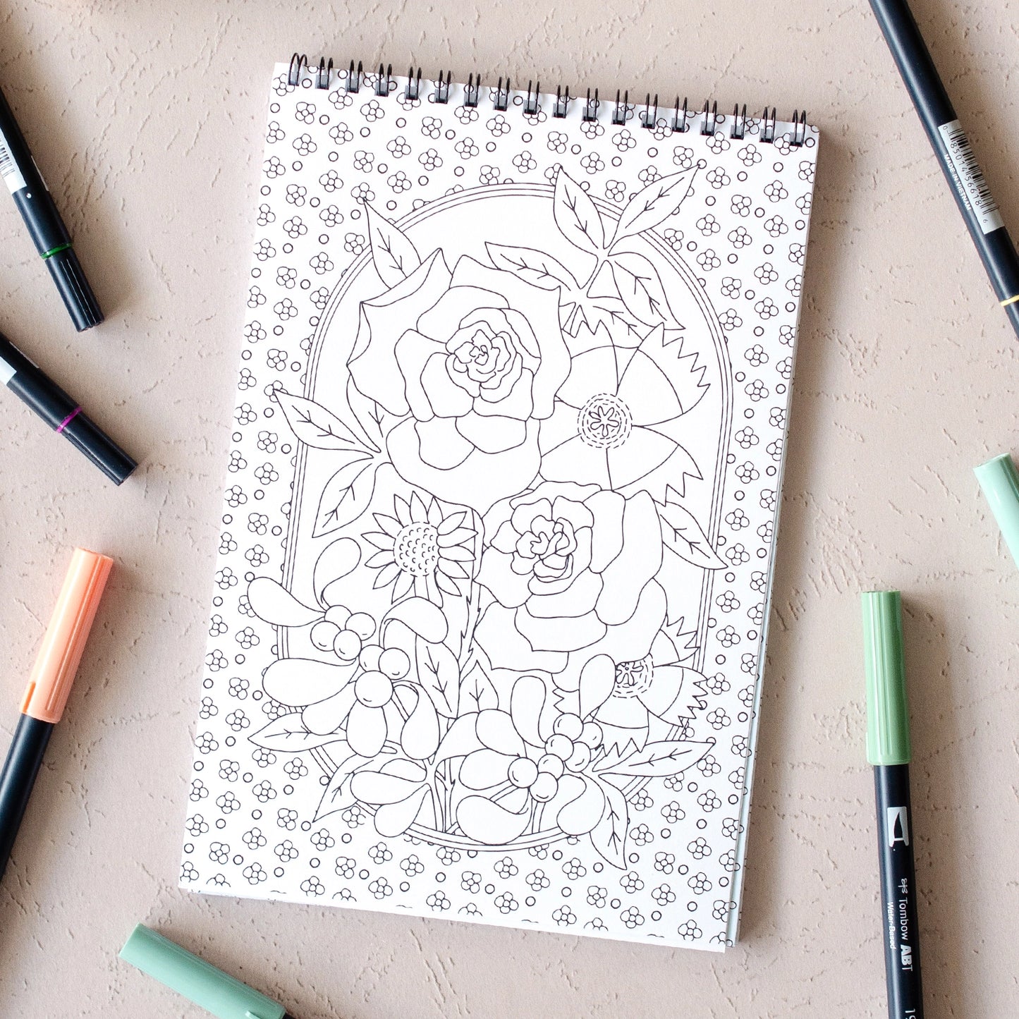 Wildflowers Coloring Book