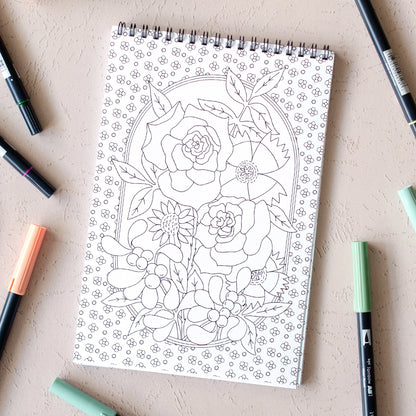 Wildflowers Coloring Book