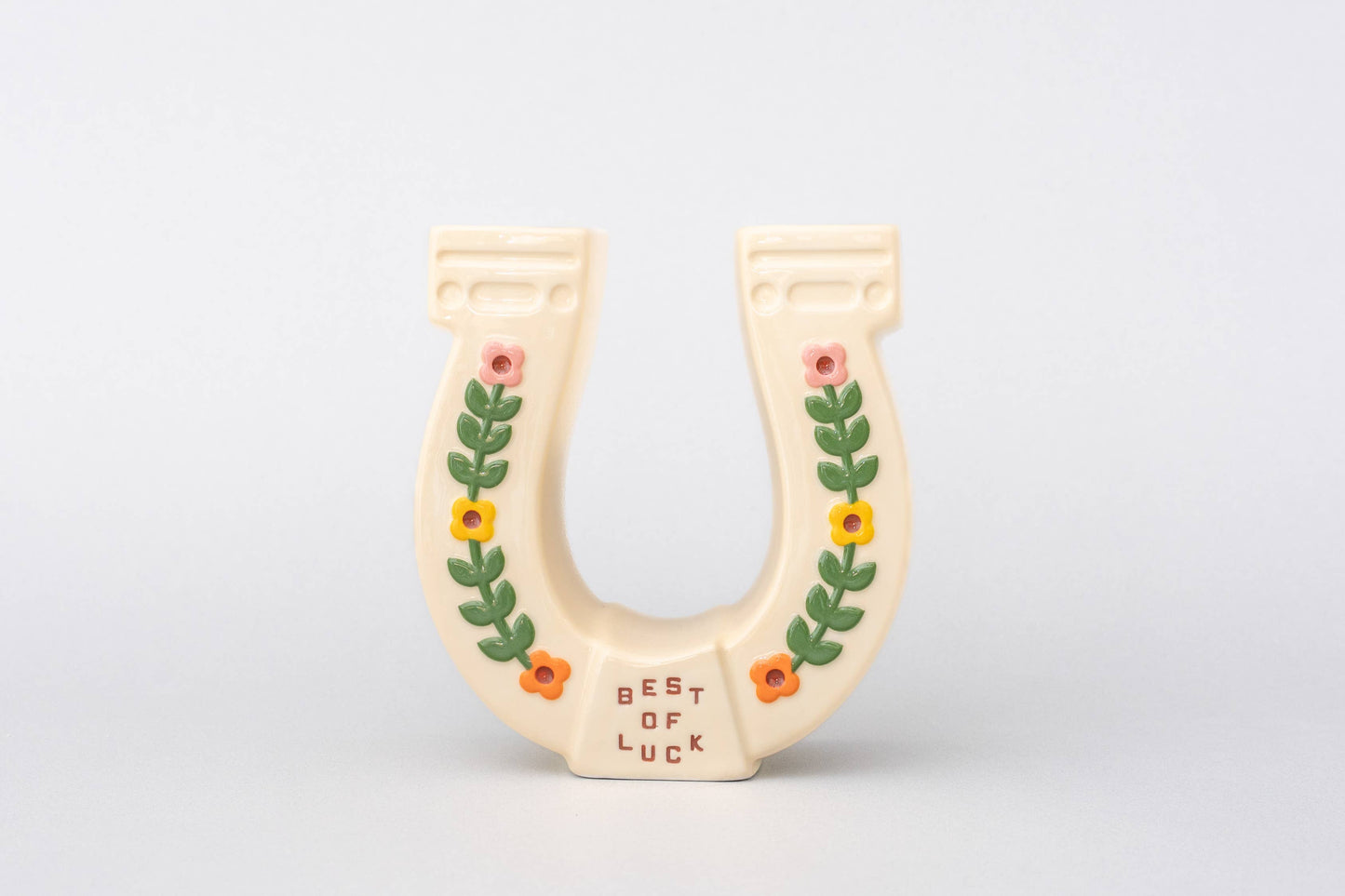 Horseshoe Ceramic Vase