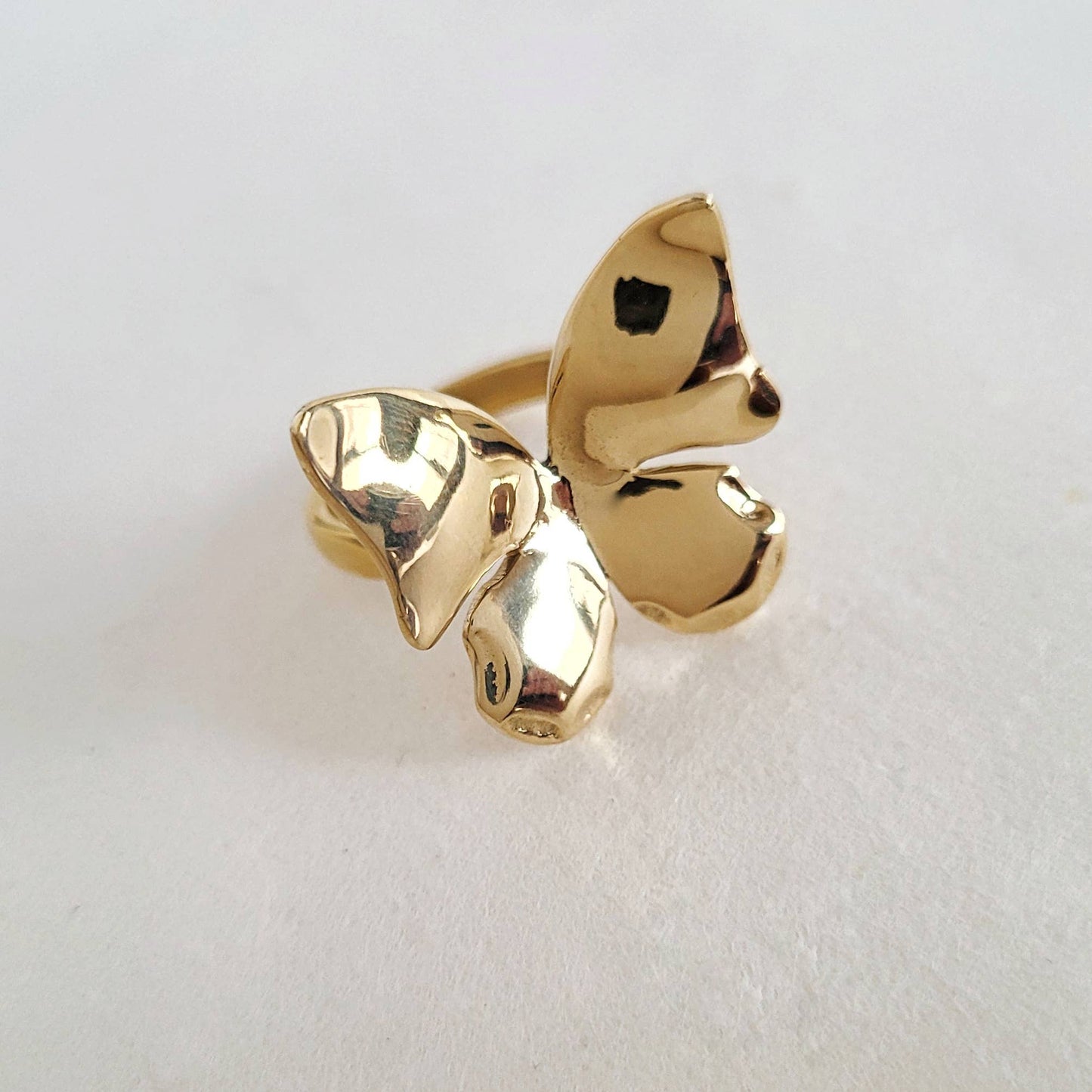 Brass Butterfly Ring
