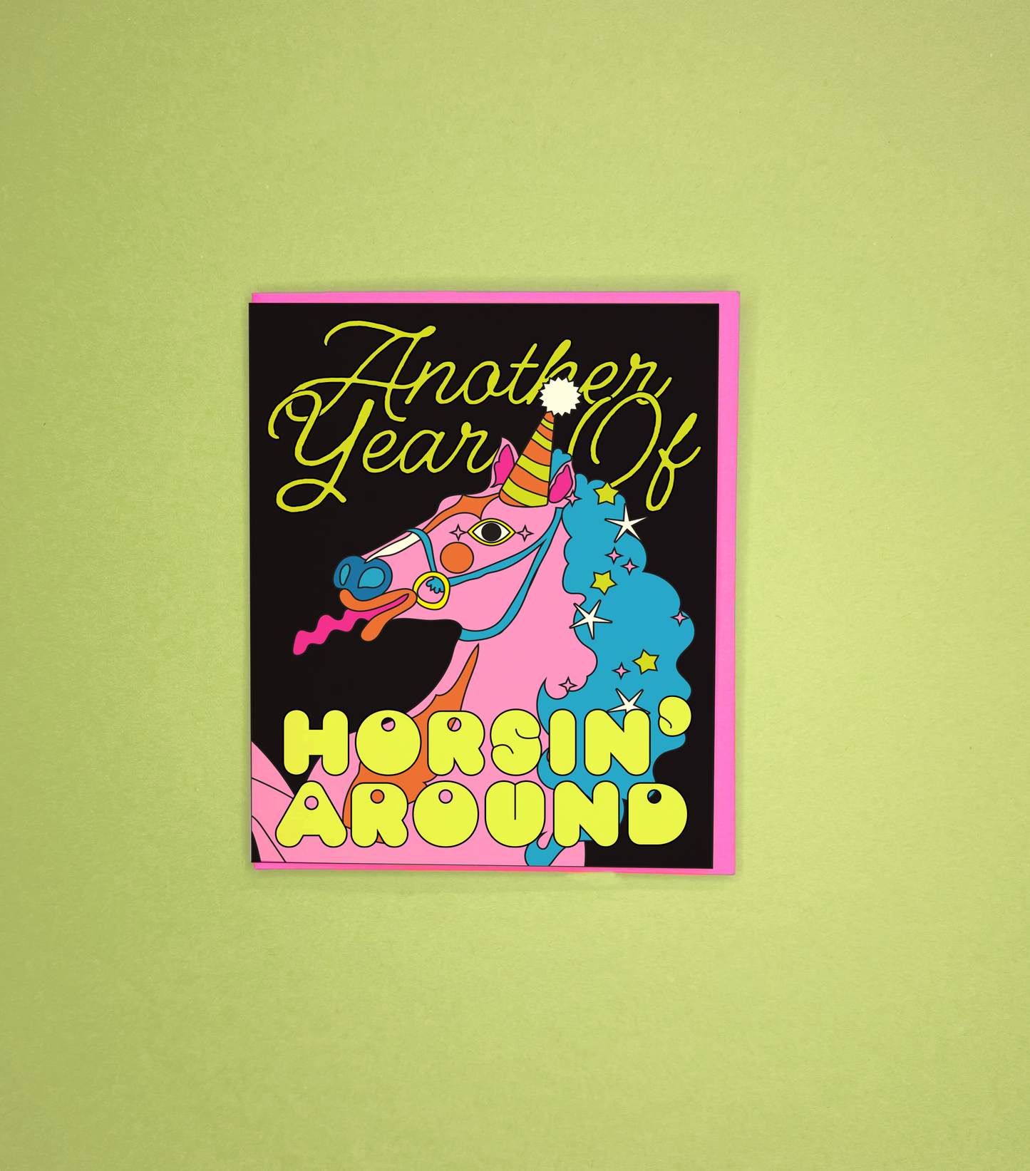 Horsin' Around Birthday Card