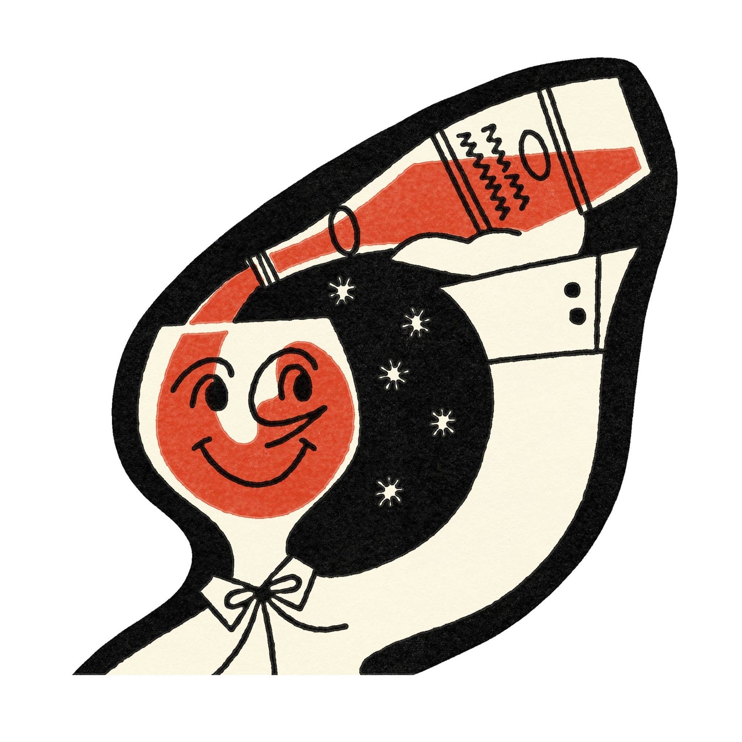 Wine Head Sticker