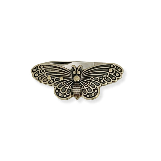 Butterfly Brass Pocket Knife