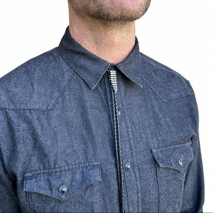 rattlesnake tail bolo tie