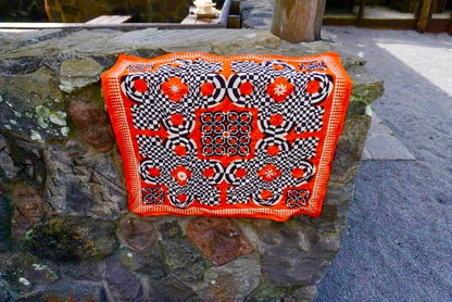 Orange Black White Bandana of the Month
