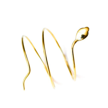 Brass Snake Arm Cuff