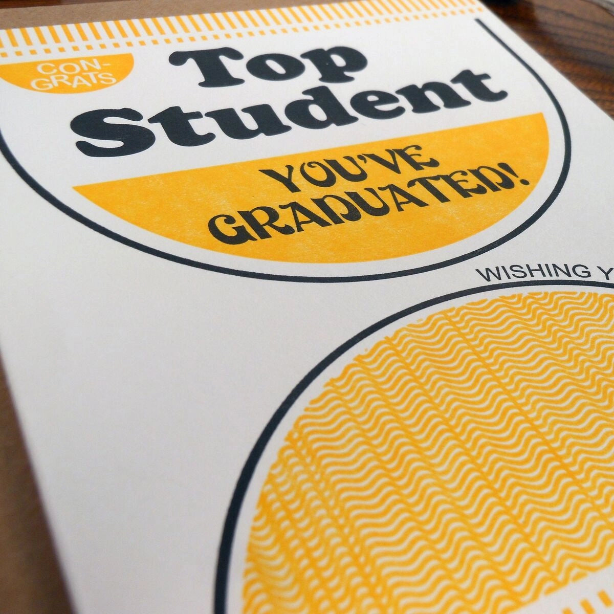 Top Student Ramen Card
