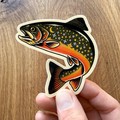 Star Trout Vinyl Sticker