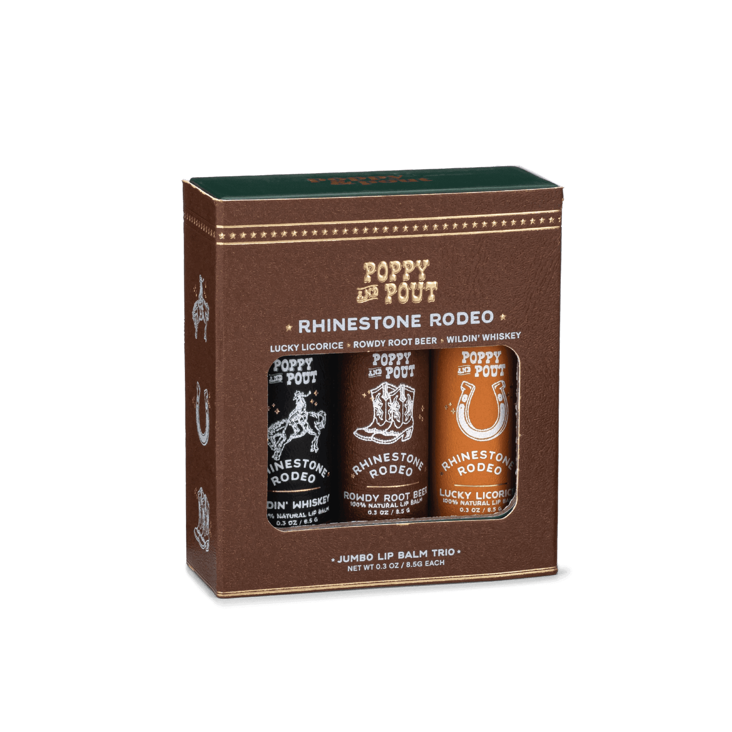 Rhinestone Rodeo Lip Balm Trio Gift Set