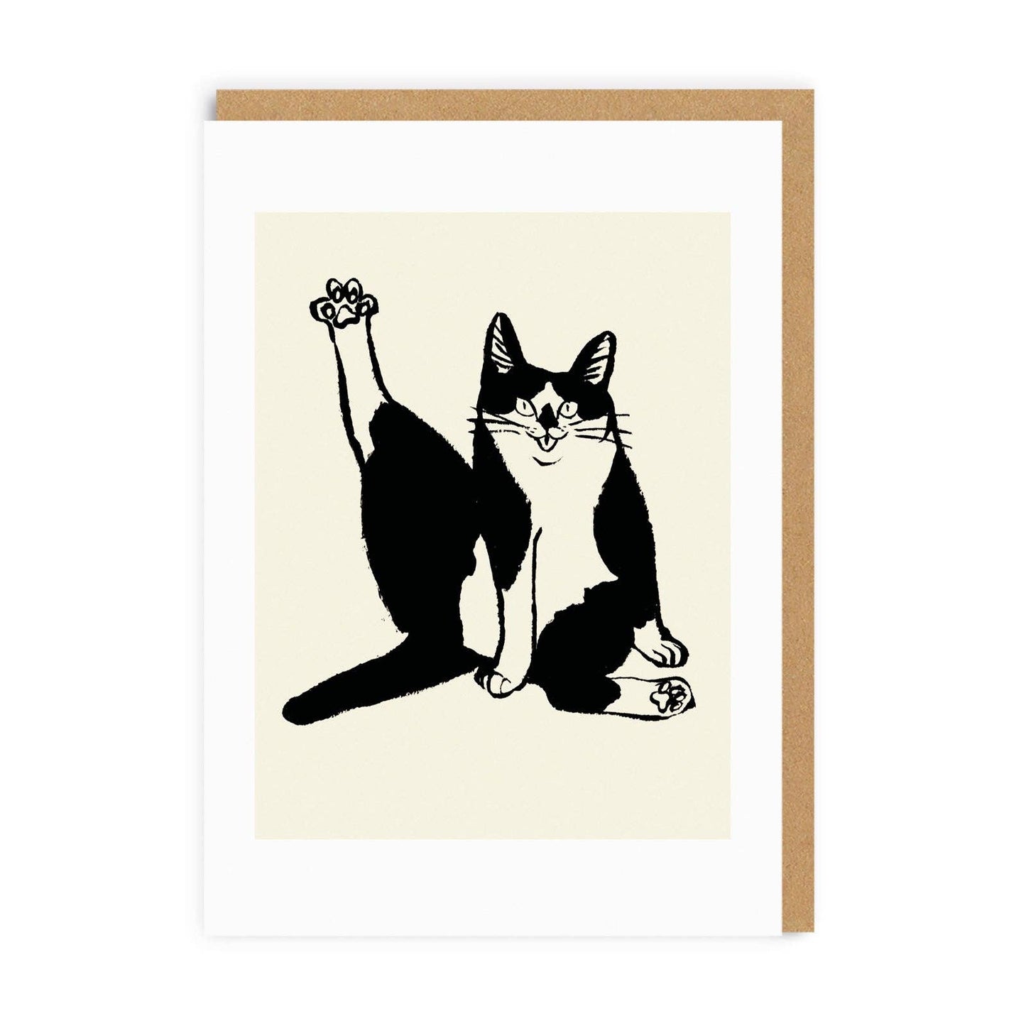 Cat Pose Greeting Card