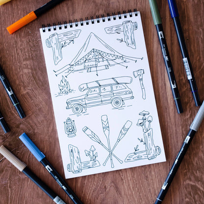 Outdoor Adventure Coloring Book