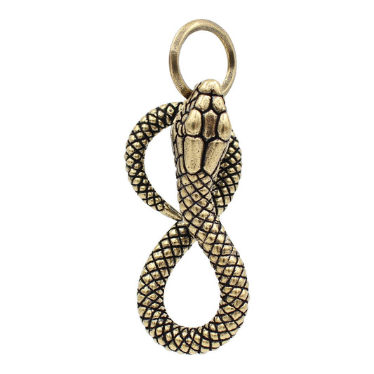 Brass Snake Keychain