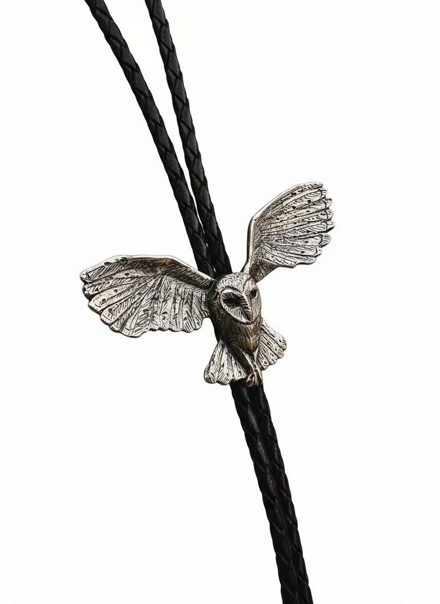 owl bolo tie