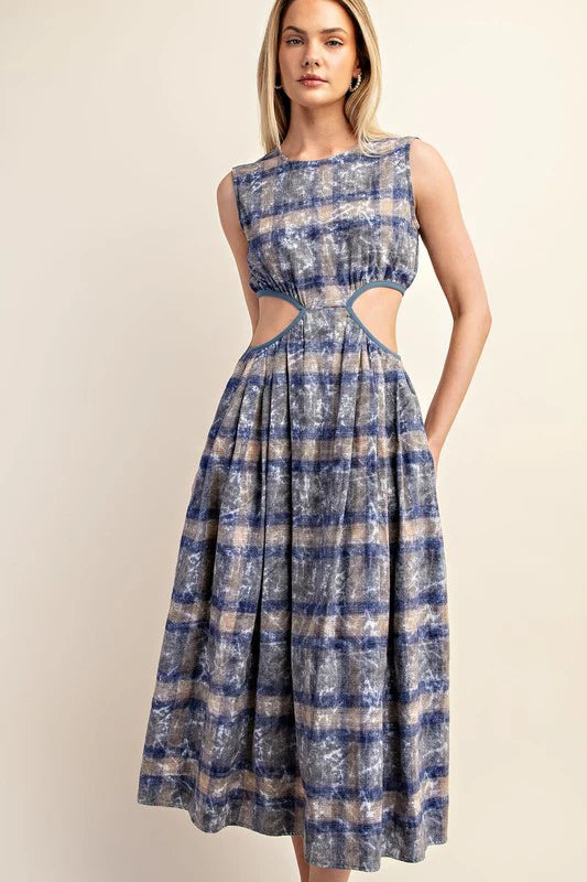 Paloma Plaid Pocket Dress