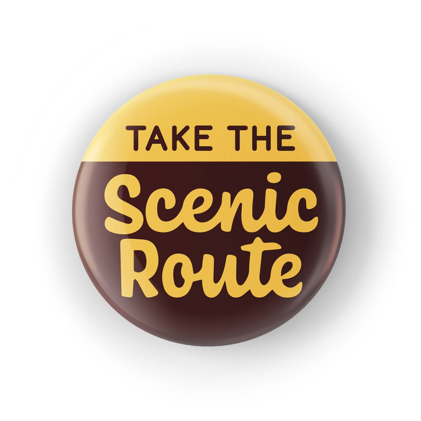 Scenic Route Button Pin