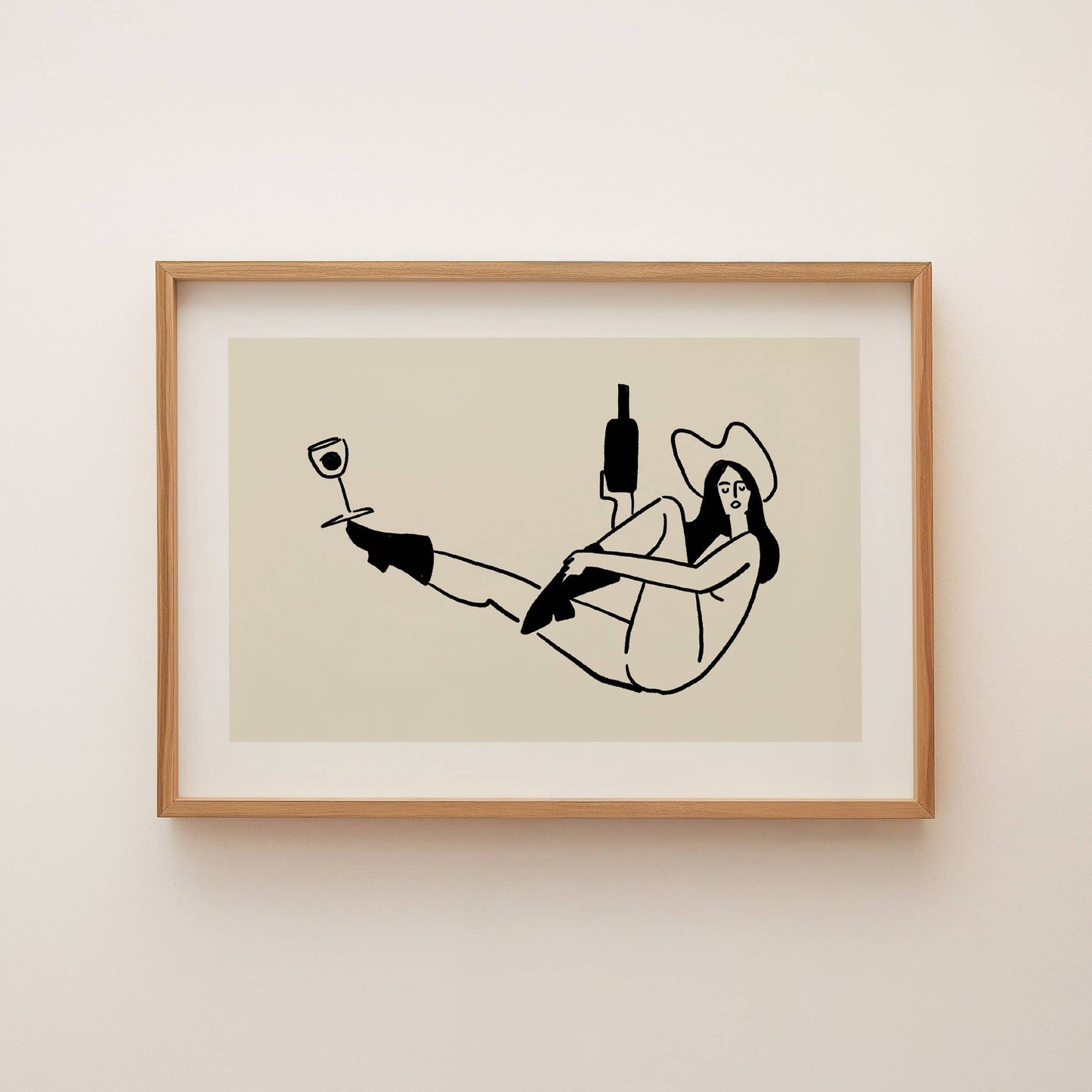 Wine Balance Art Print