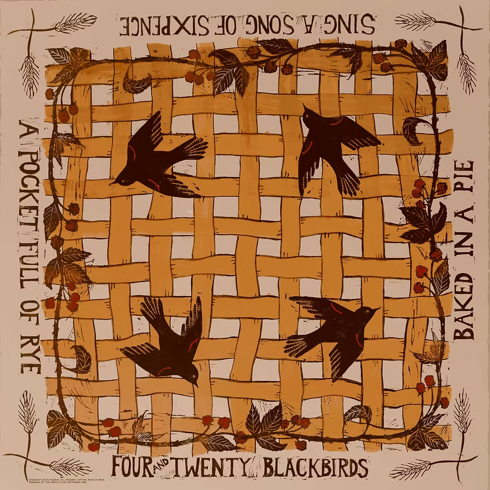 Bird Pie Bandana of the Month