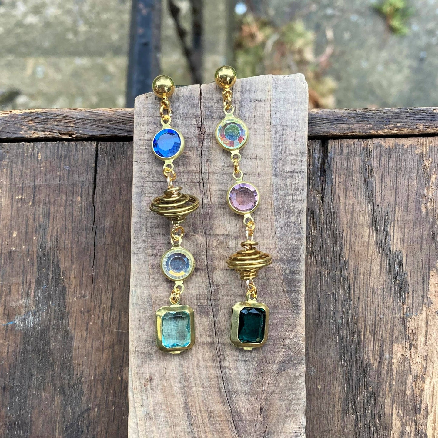 Galaxy Vintage Crystal Earrings