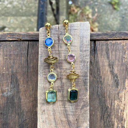 Galaxy Vintage Crystal Earrings