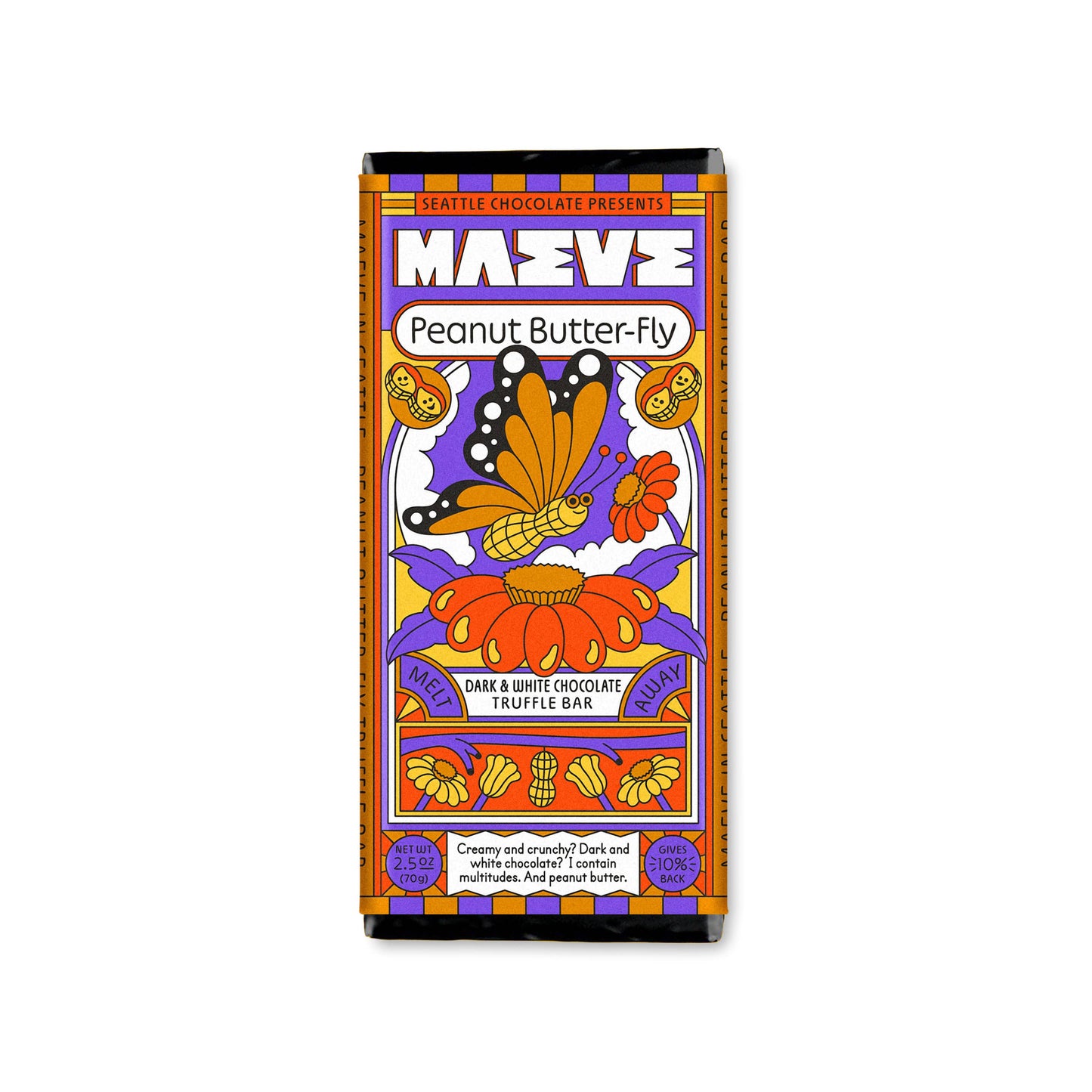 Peanut Butter-fly Chocolate Bar