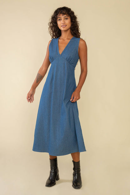 Denim Midi Dress