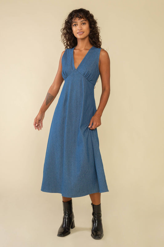 Denim Midi Dress