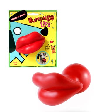 Big Red Lips Dog Toy