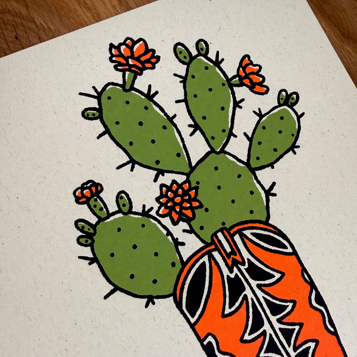 Prickly Pear Boot - Signed Art Print