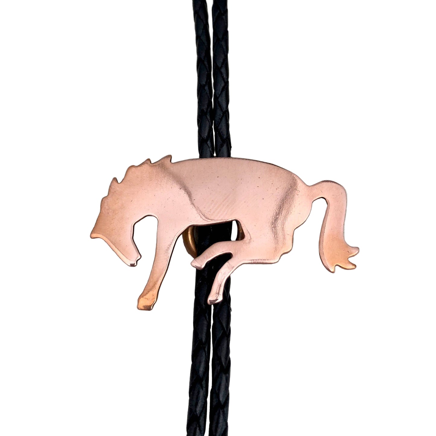 copper horse bolo tie